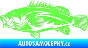 Samolepka Ryba 005 levá Fluorescentní zelená