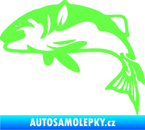 Samolepka Ryba 010 levá Fluorescentní zelená