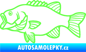 Samolepka Ryba 015 levá Fluorescentní zelená