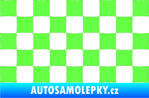 Samolepka Šachovnice 002 Fluorescentní zelená