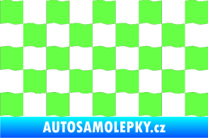 Samolepka Šachovnice 003 Fluorescentní zelená