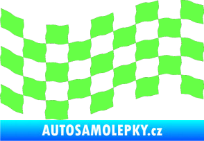 Samolepka Šachovnice 008 Fluorescentní zelená