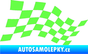 Samolepka Šachovnice 015 Fluorescentní zelená