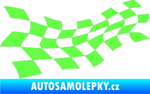 Samolepka Šachovnice 017 Fluorescentní zelená