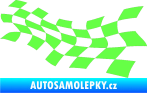 Samolepka Šachovnice 018 Fluorescentní zelená