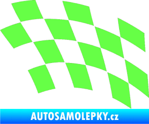 Samolepka Šachovnice 038 Fluorescentní zelená