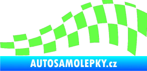 Samolepka Šachovnice 045 Fluorescentní zelená