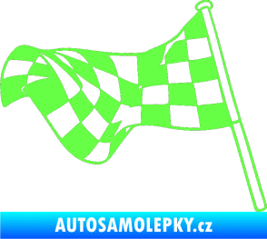 Samolepka Šachovnice 052 Fluorescentní zelená