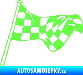 Samolepka Šachovnice 053 Fluorescentní zelená