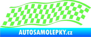 Samolepka Šachovnice 056 Fluorescentní zelená