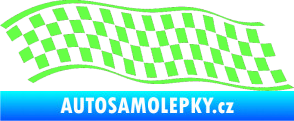 Samolepka Šachovnice 057 Fluorescentní zelená