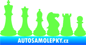 Samolepka Šachy 001 levá Fluorescentní zelená