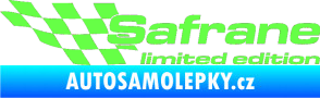 Samolepka Safrane limited edition levá Fluorescentní zelená