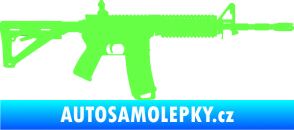 Samolepka Samopal 004 pravá Fluorescentní zelená