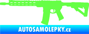 Samolepka Samopal 007 levá Fluorescentní zelená