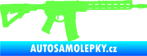 Samolepka Samopal 007 pravá Fluorescentní zelená