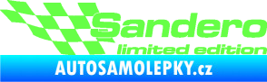 Samolepka Sandero limited edition levá Fluorescentní zelená