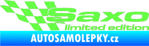 Samolepka Saxo limited edition levá Fluorescentní zelená