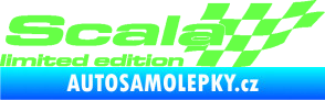 Samolepka Scala limited edition pravá Fluorescentní zelená