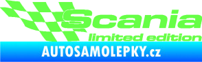 Samolepka Scania limited edition levá Fluorescentní zelená