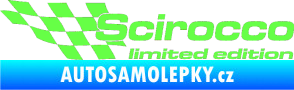 Samolepka Scirocco limited edition levá Fluorescentní zelená