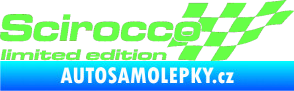 Samolepka Scirocco limited edition pravá Fluorescentní zelená