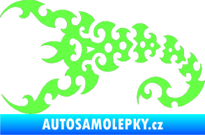 Samolepka Štír 015 levá Fluorescentní zelená