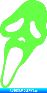 Samolepka Scream levá Fluorescentní zelená