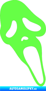 Samolepka Scream pravá Fluorescentní zelená