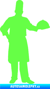 Samolepka Šéfkuchař 001 pravá Fluorescentní zelená