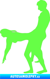 Samolepka Sexy siluety 012 Fluorescentní zelená
