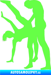 Samolepka Sexy siluety 013 Fluorescentní zelená