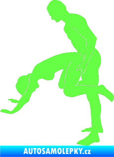 Samolepka Sexy siluety 014 Fluorescentní zelená