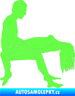 Samolepka Sexy siluety 026 Fluorescentní zelená