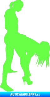 Samolepka Sexy siluety 032 Fluorescentní zelená