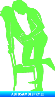 Samolepka Sexy siluety 036 Fluorescentní zelená