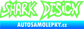 Samolepka Shark design Fluorescentní zelená