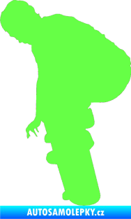 Samolepka Skateboard 003 levá Fluorescentní zelená