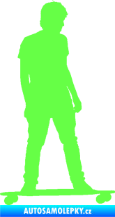 Samolepka Skateboard 015 pravá Fluorescentní zelená