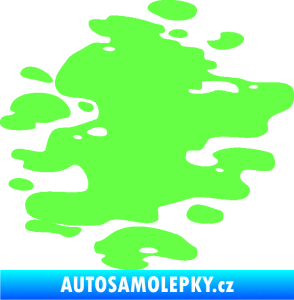 Samolepka Skvrna 001 pravá kaňka Fluorescentní zelená