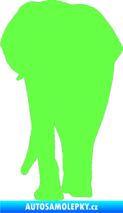 Samolepka Slon 008 levá Fluorescentní zelená
