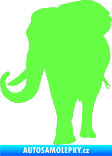 Samolepka Slon 010 levá Fluorescentní zelená