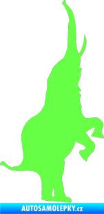 Samolepka Slon 020 pravá Fluorescentní zelená