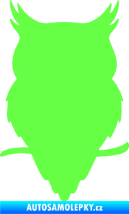Samolepka Sova 001 pravá Fluorescentní zelená