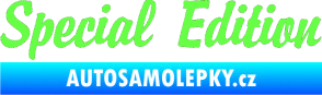 Samolepka Special edition 001 Fluorescentní zelená