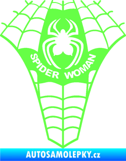 Samolepka Spider woman pavoučí žena Fluorescentní zelená