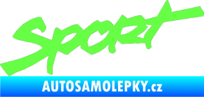 Samolepka Sport 001 Fluorescentní zelená
