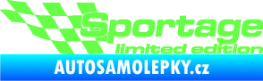 Samolepka Sportage limited edition levá Fluorescentní zelená