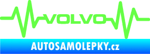 Samolepka Srdeční tep 020 volvo Fluorescentní zelená