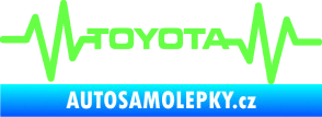 Samolepka Srdeční tep 022 toyota Fluorescentní zelená